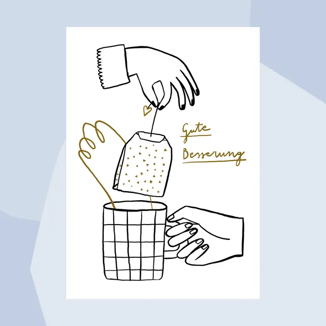 Postkarte Gute Besserung