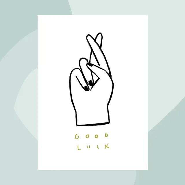 Postkarte Viel Glück/Good Luck