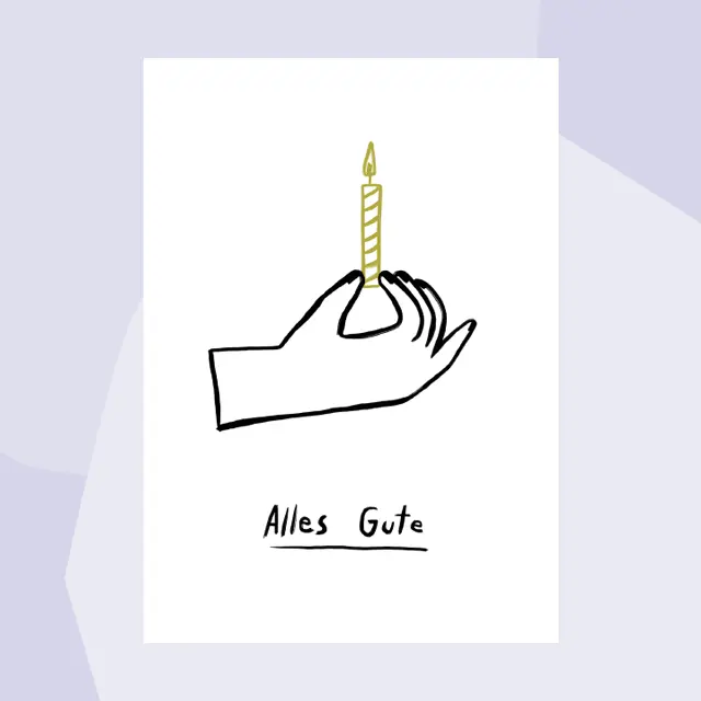 Postkarte zum Geburtstag