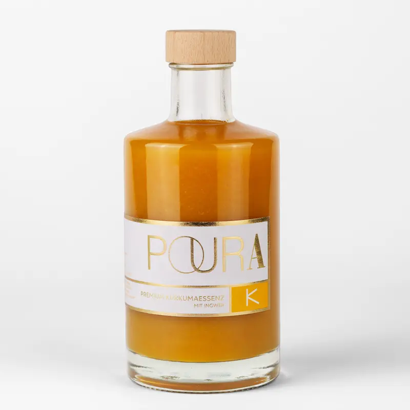 Poura Bio Kurkumasirup mit 35% Kurkumasaft, 495ml