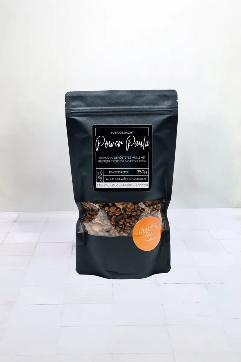 Power Paula, High-Protein Granola, vegan, weniger Zucker