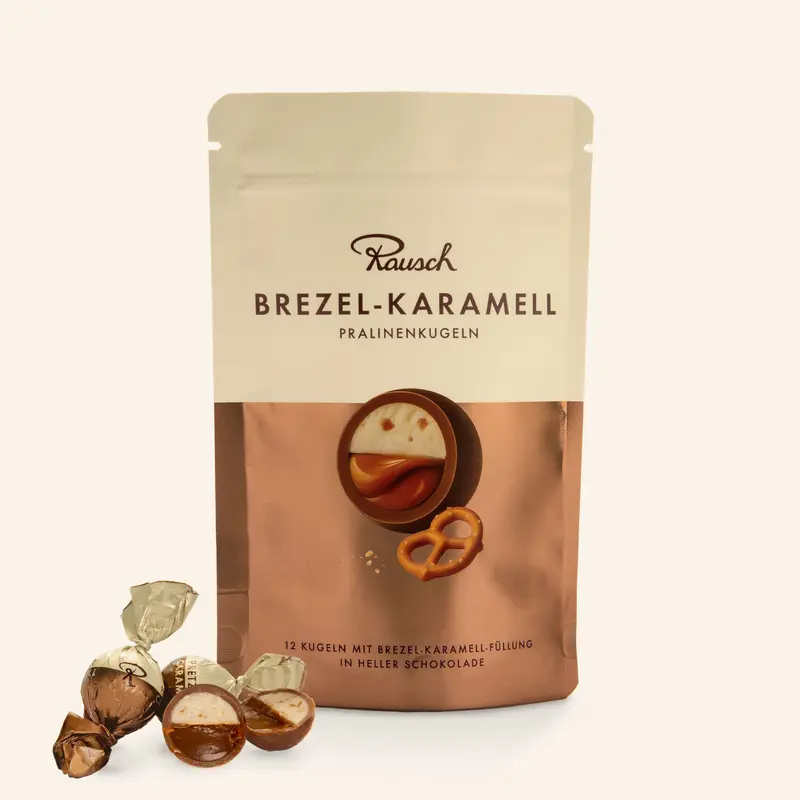 PRALINENKUGELN BREZEL-KARAMELL VOLLMILCH | 12 St.