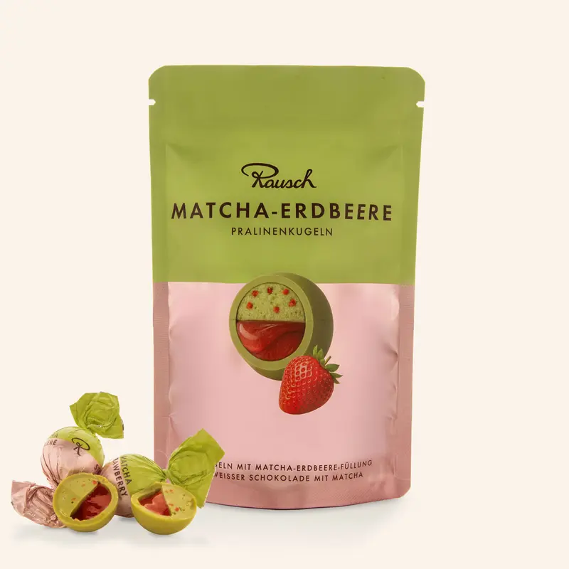 PRALINENKUGELN MATCHA-ERDBEERE | 12 St.