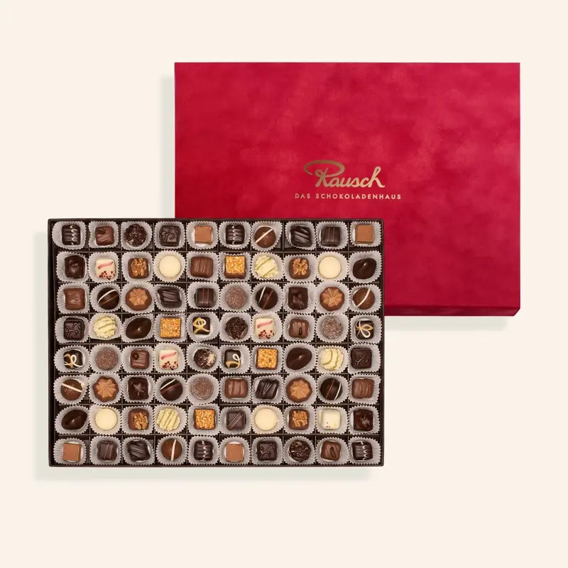 PREMIUM-SCHATULLE SAMT ROT | 80 St.