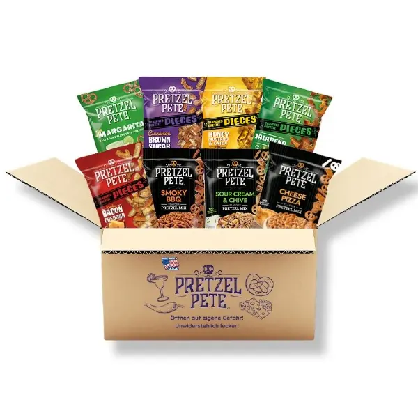 Pretzel Pete Mixbox – 8 Sorten Brezel Snack aus den USA | 1230g
