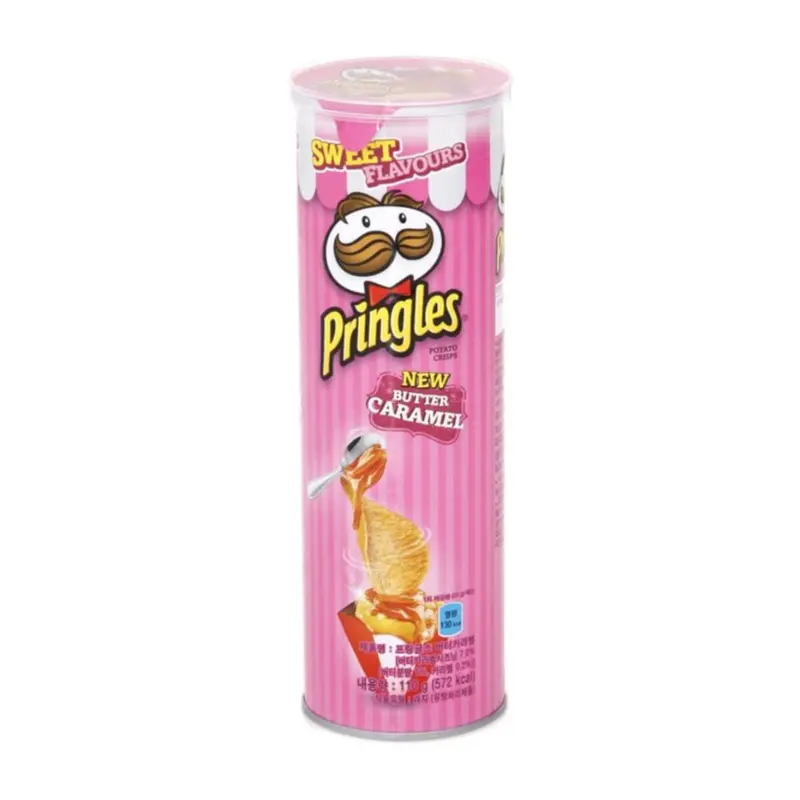 Pringles Butter Caramel, Butter- und Karamellchips mit 110g