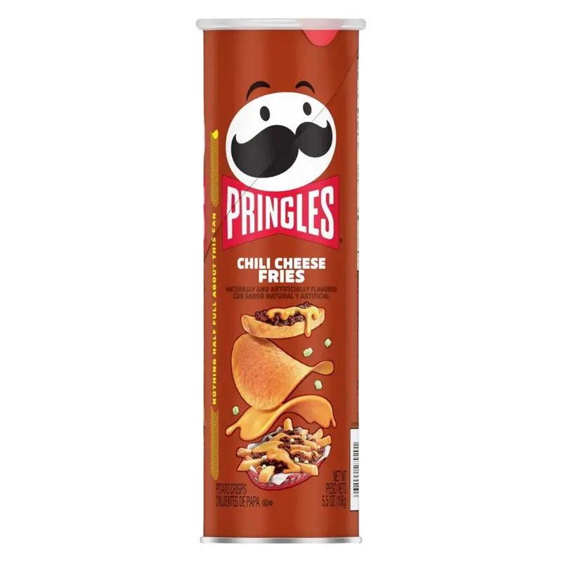 Pringles Chili Cheese Fries, Chips mit Chili-Käse-Geschmack 156g