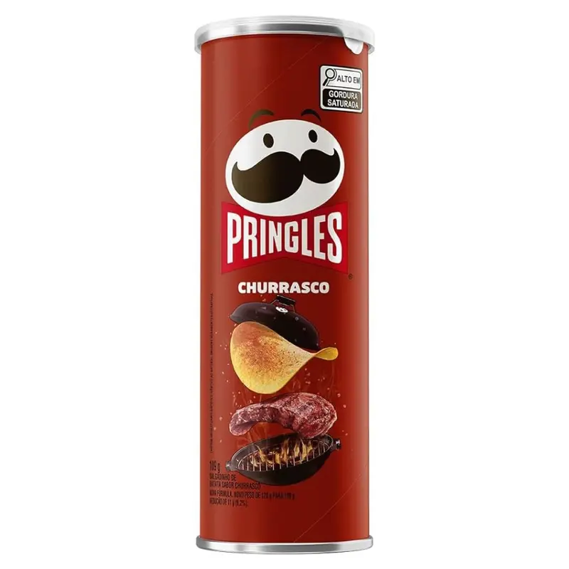 Pringles Churrasco, Chips mit dem Geschmack von geröstetem Fleisch 109g