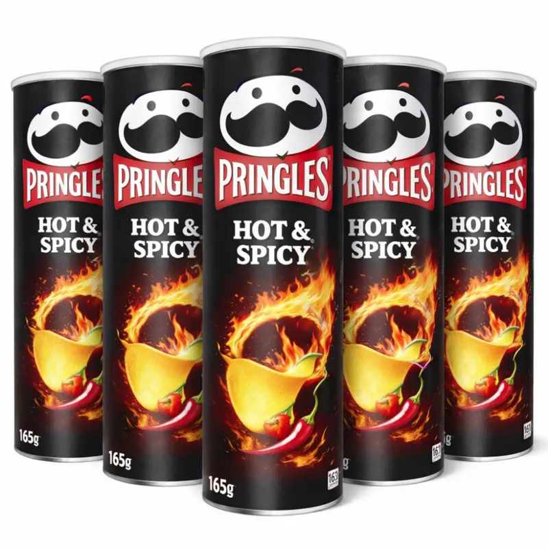 Pringles Hot & Spicy Chips 5 x 185g