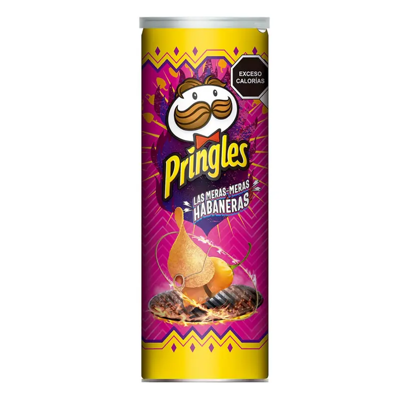 Pringles Las Meras Habaneras Mex Edition, Habanero-Paprikachips 124g