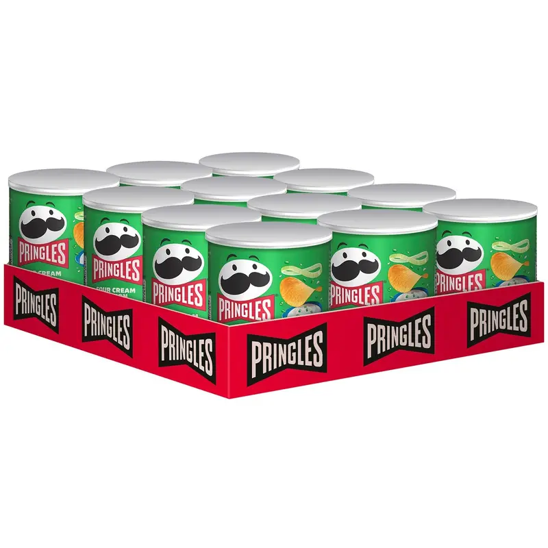 Pringles Sour Cream & Onion Chips Mini 12 x 40g