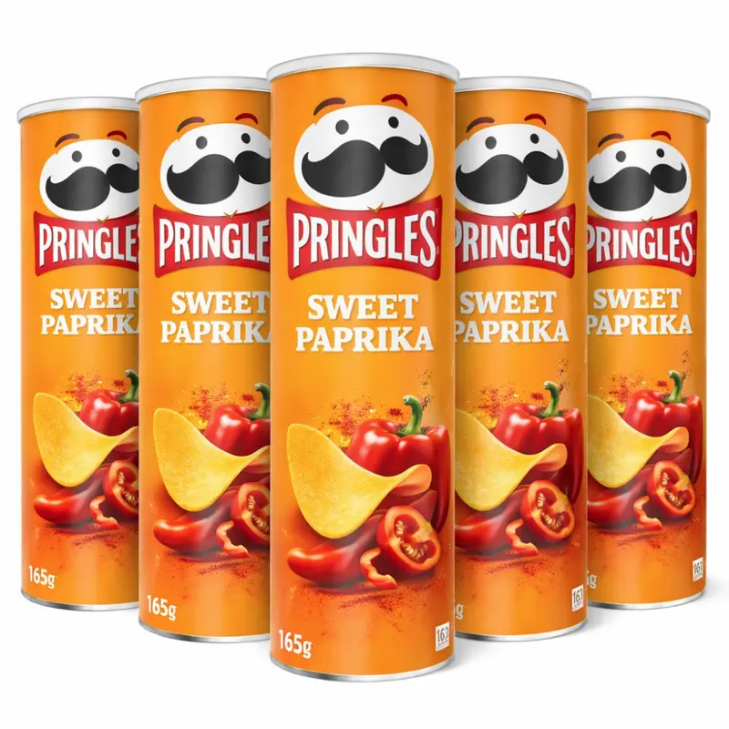 Pringles Sweet Paprika Chips 5 x 185 g