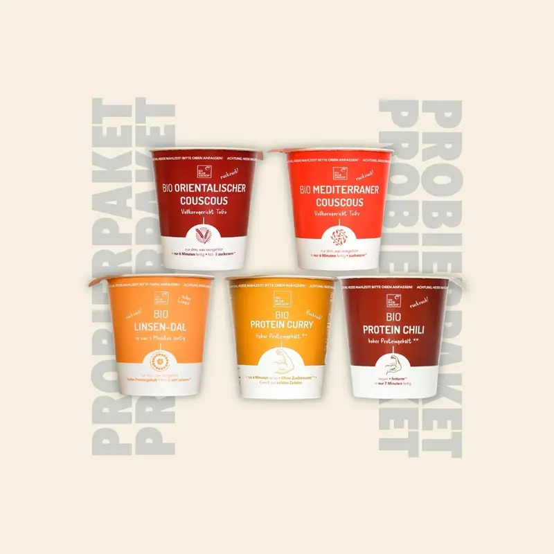 Probierpaket ToGo-Gerichte Bio