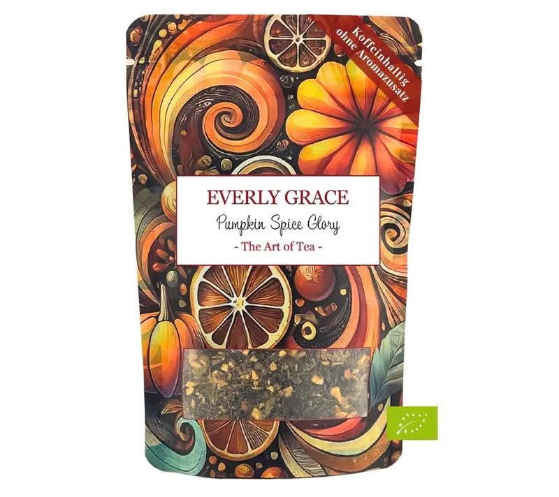 Pumpkin Spice Glory Tea von Everly Grace (100 g-Beutel Bio-Tee)
