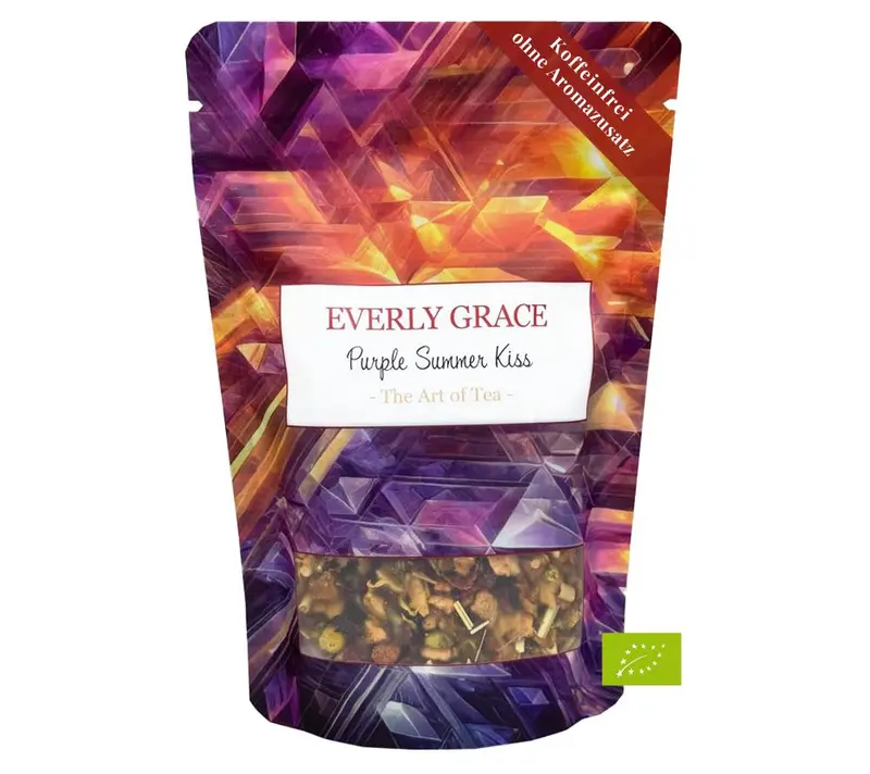 Purple Summer Kiss Tea von Everly Grace (80 g-Beutel Bio-Tee)