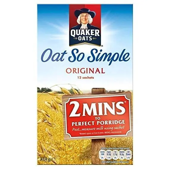 Quaker Oat So Simple Original, Haferflocken-Zubereitung 324g