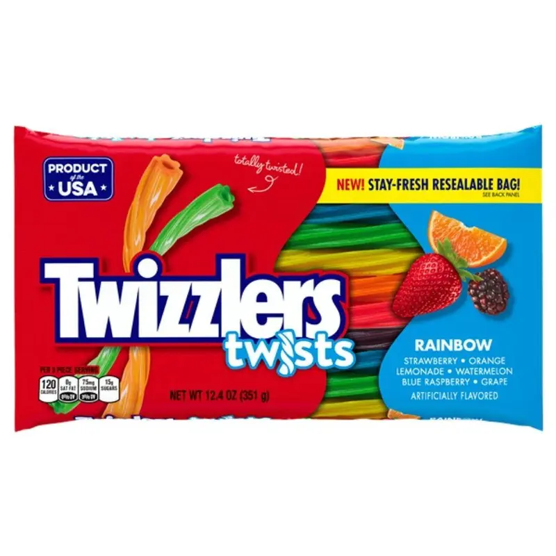 Rainbow Twizzlers, Fruchtlakritze 351g