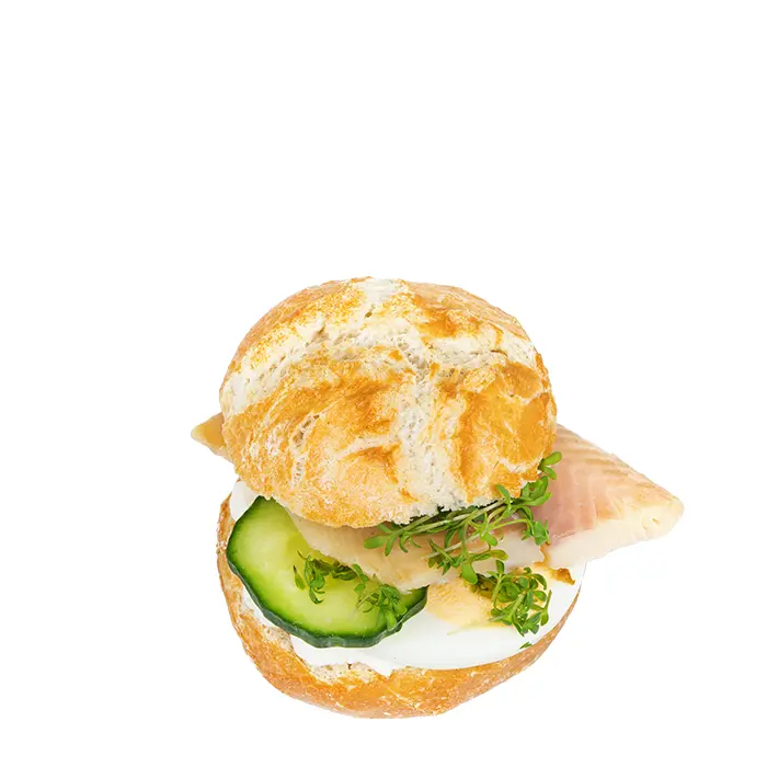 Räucherforelle Minisemmel
