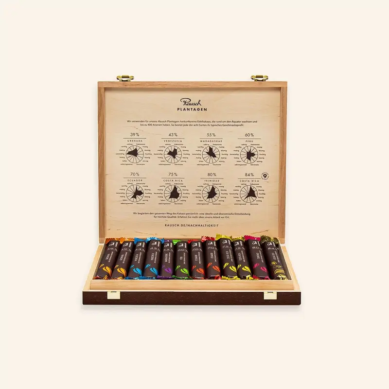 RAUSCH PLANTAGEN HOLZ SCHATULLE | 24 STICKS