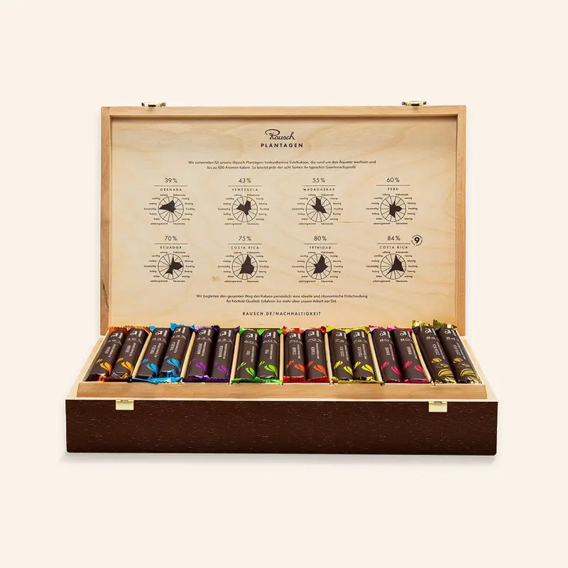 RAUSCH PLANTAGEN HOLZ SCHATULLE | 64 STICKS
