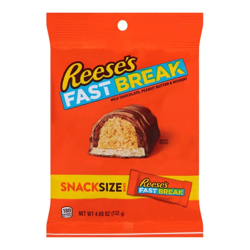 Reese's Fast Break Mini, Schokoriegel gefüllt mit Erdnussbutter, 132g