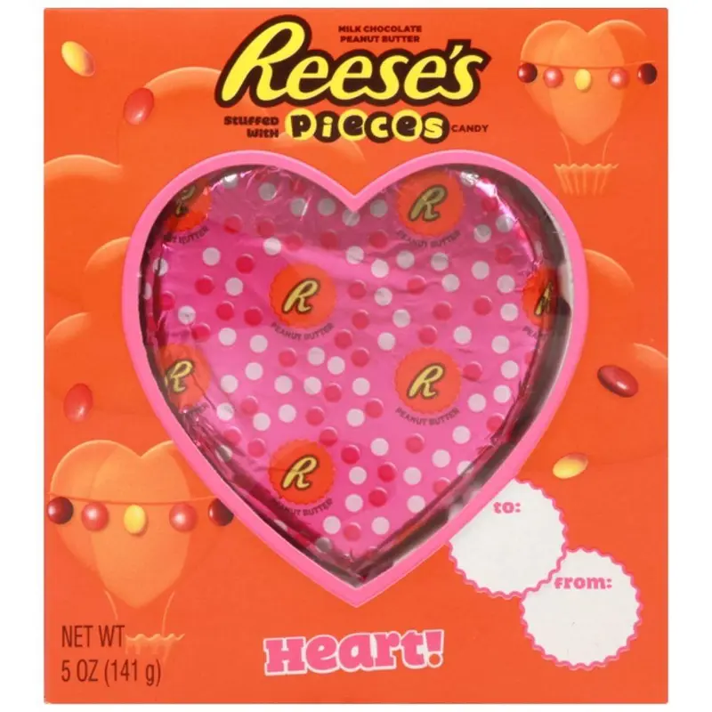 Reese's Heart with Pieces, Schokoladenherz gefüllt mit Erdnussbutter und Reese's Pieces, 141g