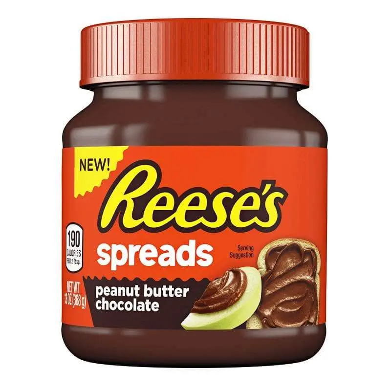 Reese's Peanut Butter Chocolate Spreads, streichfähige Creme mit Erdnussbutter und Milchschokolade, 368g