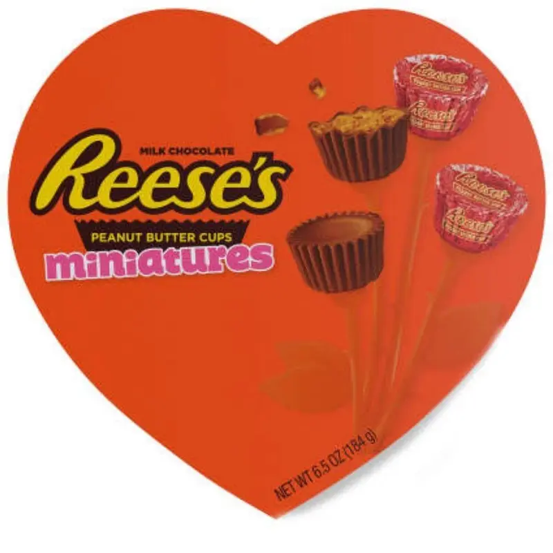 Reese's Peanut Butter Cup Miniatures Herz Box, Schachtel mit Erdnussbutter-Schokoladen von 184g