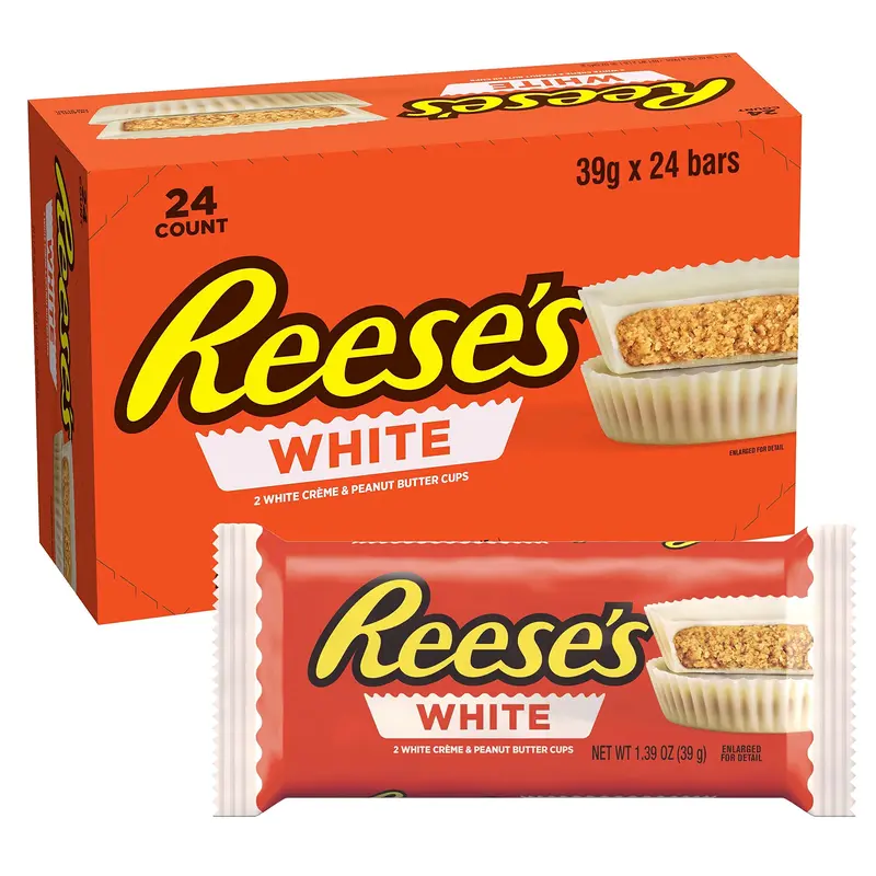Reese's Peanut Butter Cups White - Erdnussbutter-Cups weiße Schokolade 24 Stück (24 x 39 g)
