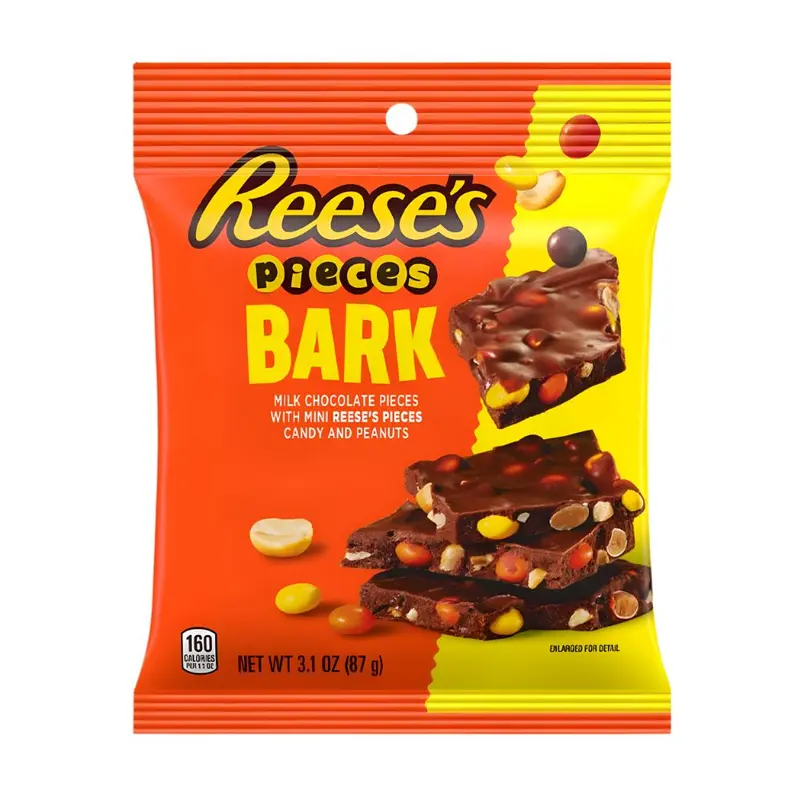 Reese's Pieces Bark, Milchschokolade mit Reese's Pieces und Erdnüssen, 87g