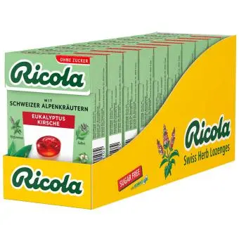 Ricola Eukalyptus Kirsche Bonbons 10 x 50g