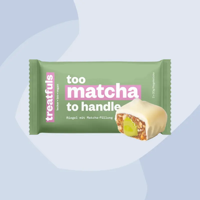 Riegel mit Matcha-Füllung