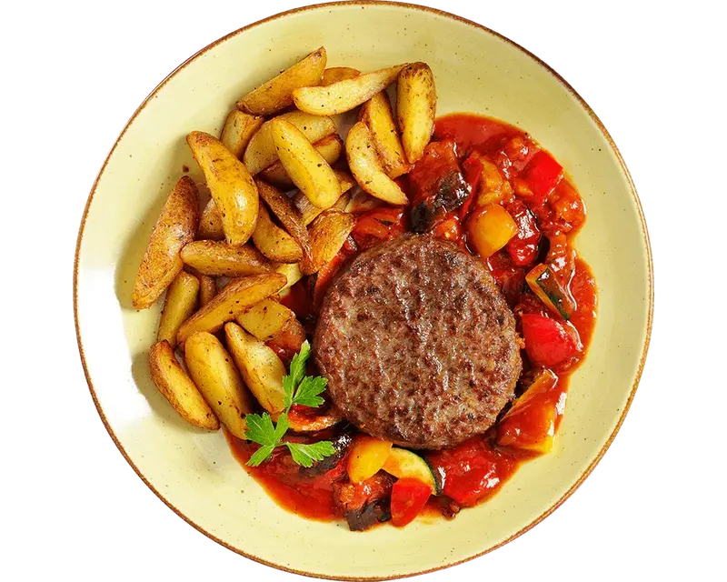Rinderhacksteak  "Mediterrano"