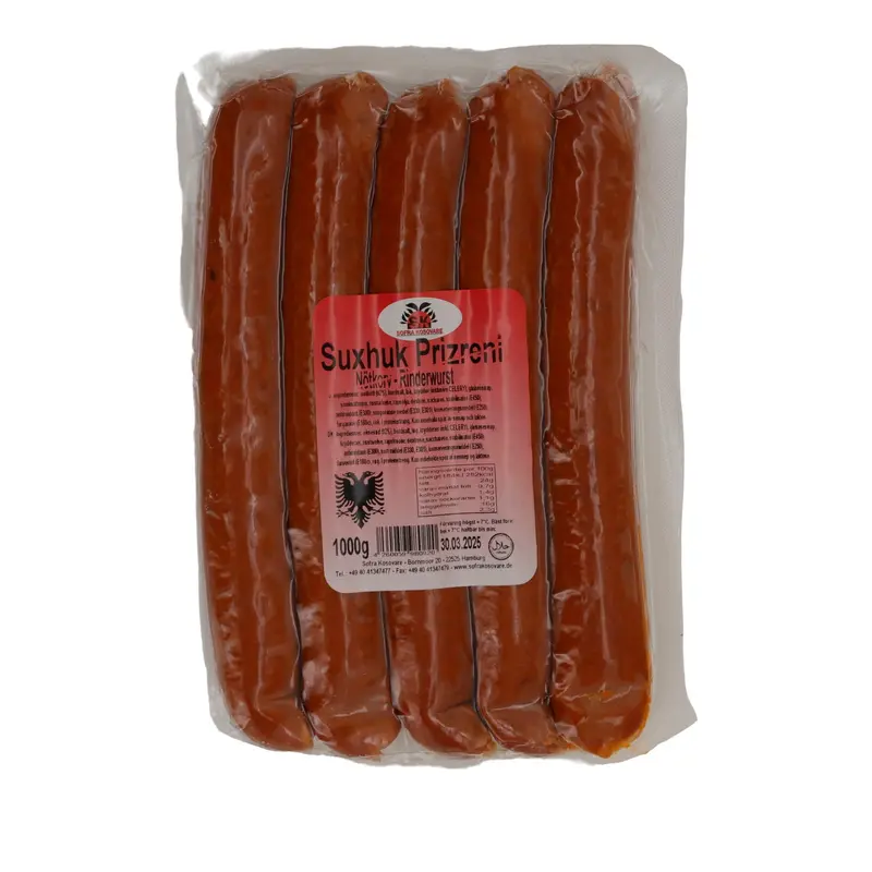 Rinderwurst Suxhuk | Prizreni | Würzig, Balkan-Rezept | 1000 g