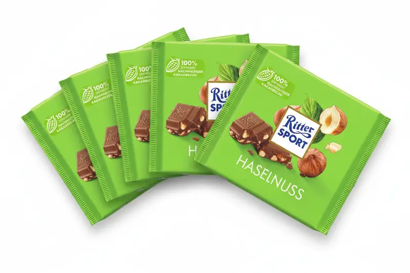 Ritter Sport Haselnuss 5 x 100g