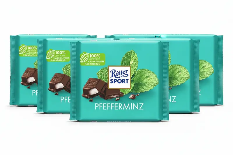 Ritter Sport Pfefferminz 5 x 100g