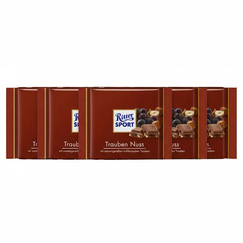 Ritter Sport Trauben Nuss 5 x 100g