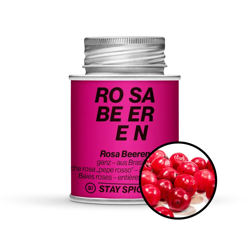 Rosa Beeren " Roter Pfeffer" ganz