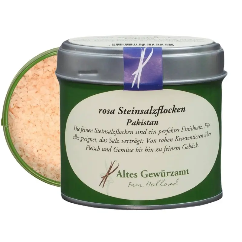 rosa Steinsalzflocken