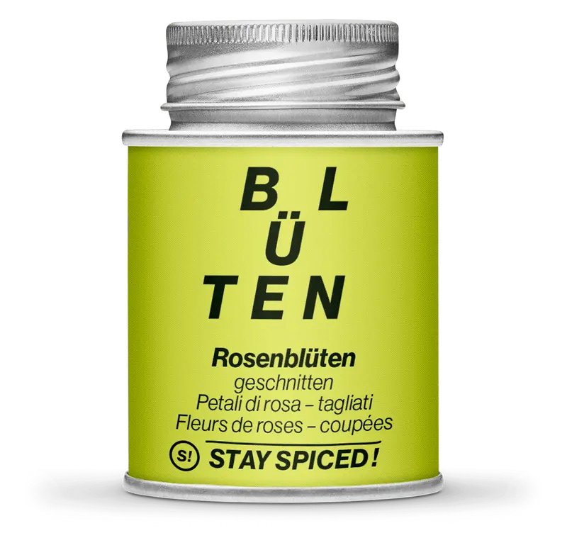 Rosenblüten geschnitten