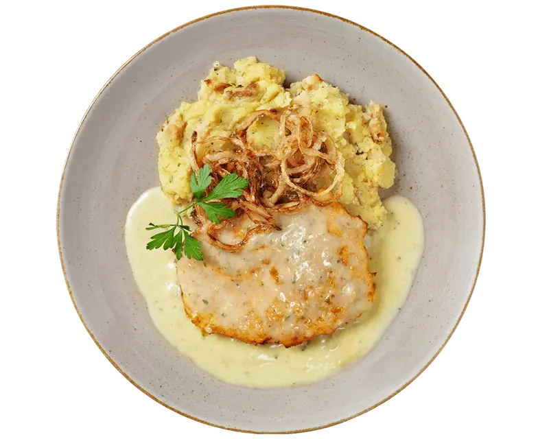 Röstzwiebel-Schnitzel