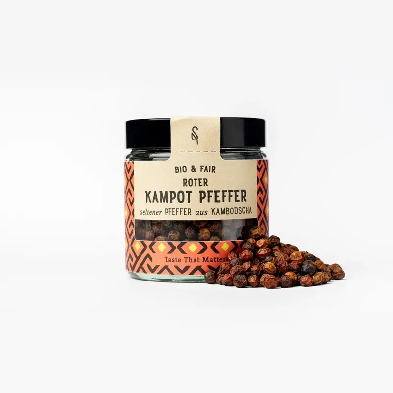 Roter Kampot Pfeffer (ganz)