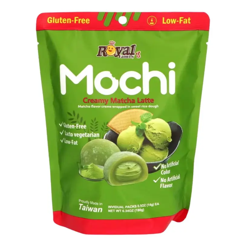 Royal Family Creamy Matcha Latte Mochi, Mochi mit Matcha-Latte-Geschmack 180g