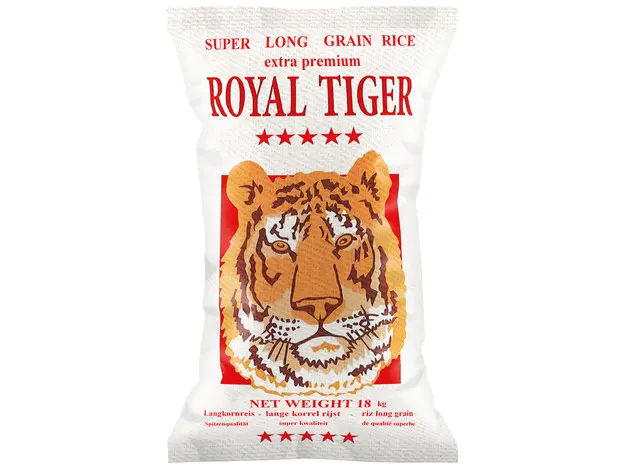 Royal Tiger Reis weiß Langkorn, 18 kg