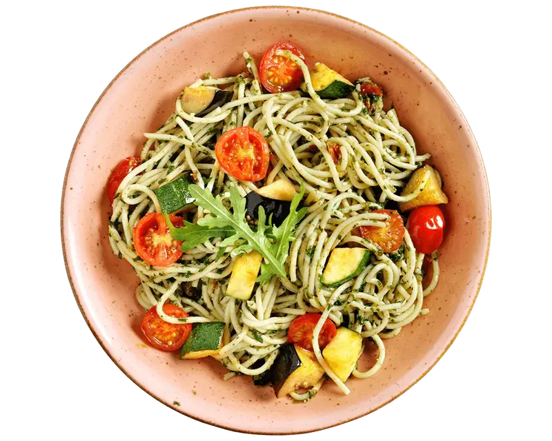Rucola-Spinat-Spaghetti