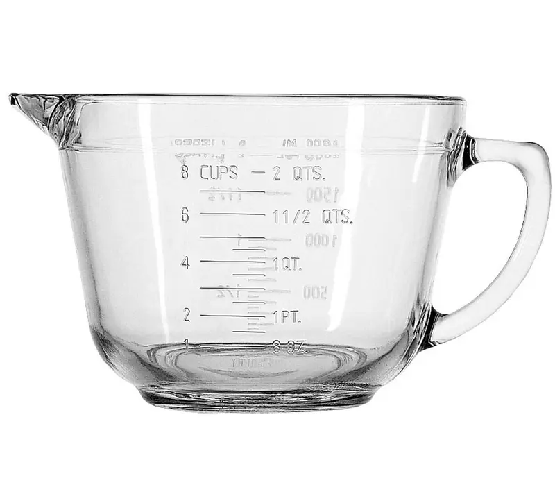 Rührschüssel Glas von Anchor Hocking, B-Ware