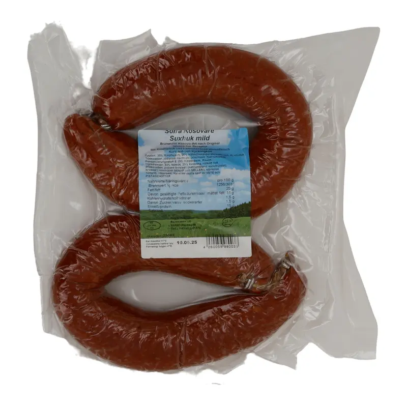 Salami Sofra Kosova | Suxhuk mild | Traditionell, luftgetrocknet | 500 g