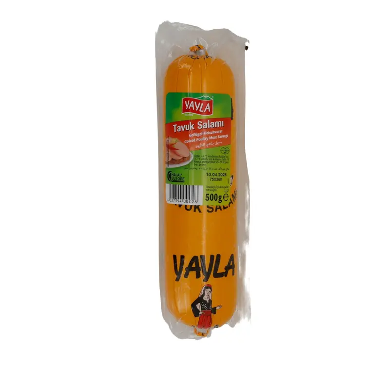 Salami Yayla | Tavuk Salami | Würzig, Geflügel, Halal | 500 g