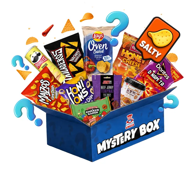 Salty Mystery Box, 10 snack salzige Überraschungen