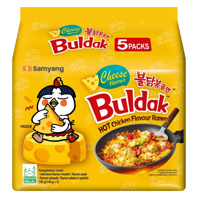 SAMYANG Buldak Cheese Instant Ramen 5x140G